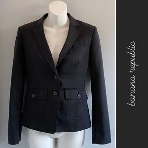 Banana Republic Stretch Blazer in Black • 0